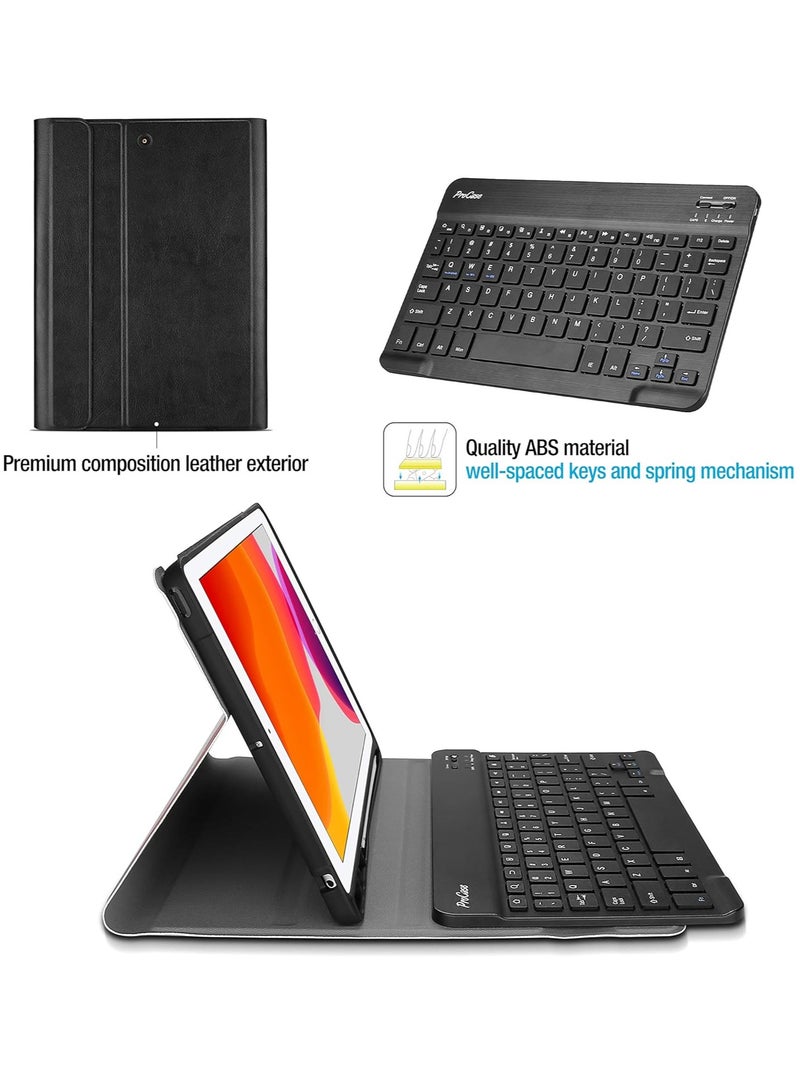 ELTRAZONE Keyboard Case Compatible with iPad 10.2 9th Generation 2021/ 8th Gen 2020/ 7th Gen 2019, Wireless Magnetically Detachable Keyboard and Stand Folio Case, Auto Sleep/Wake - Image 5