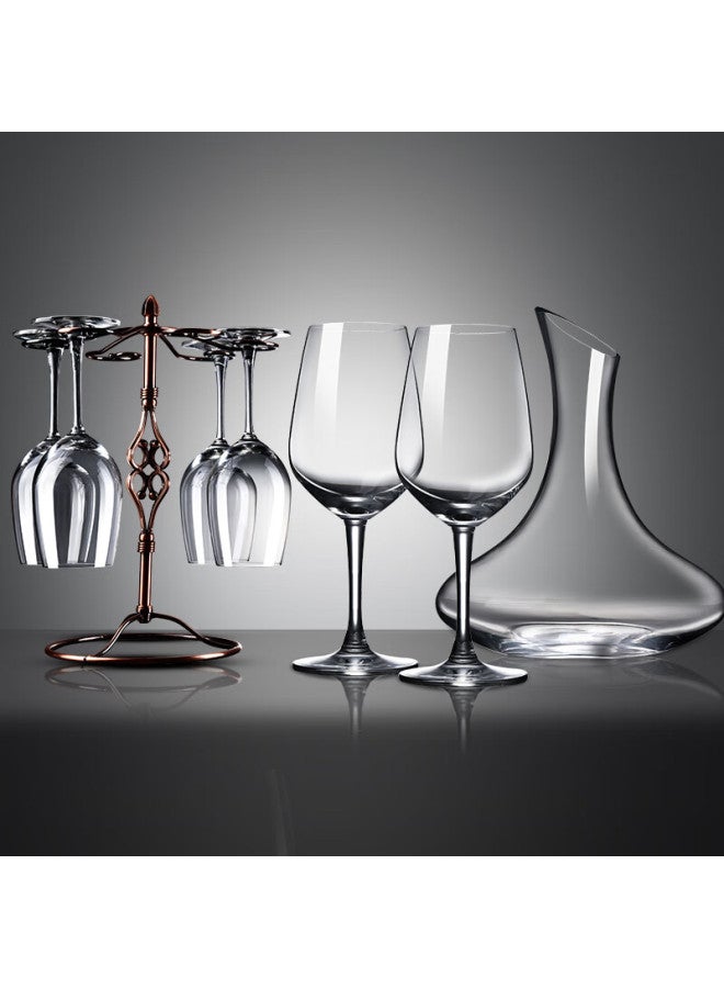 Ocean Wine Gl Set - 6 Red Wine Gl + 1 Rack + 1 Decanter - Image 1