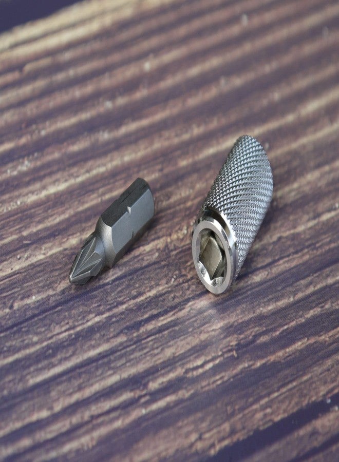 تيك أكسيسوريز مفتاح ربط صغير من TEC Accessories، مفتاح ربط سداسي صغير لحمل سلسلة المفاتيح EDC، هيكل من الفولاذ المقاوم للصدأ 303، يدعم رؤوس سداسية قياسية مقاس 1/4 بوصة - Image 2