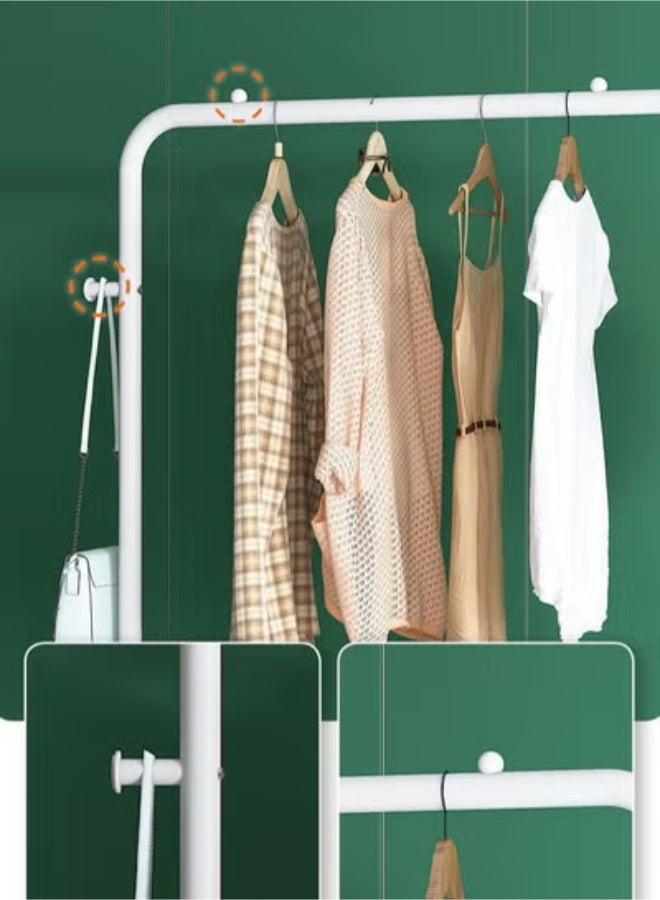 Beauenty Clothes Organizer And Holder Metal Stand White 160X68 CM - Image 3