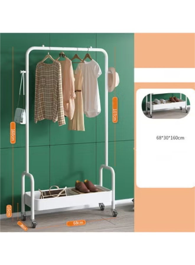 Beauenty Clothes Organizer And Holder Metal Stand White 160X68 CM - Image 2