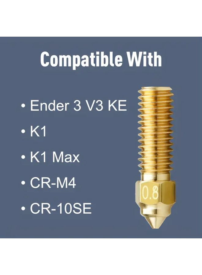 0.4mm Brass 3D Printer Nozzles 4pcs for Ender 3 V3 KE K1 Max - Image 3