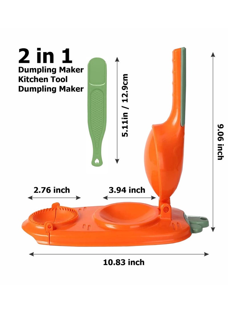 LIMITLESS Efficient Dumpling Maker Manual Dough Presser Dumpling Wrapper Mold Dough Pressing Tool Kitchen Pastry Jiaozi Baking tool (Green)  - Image 4