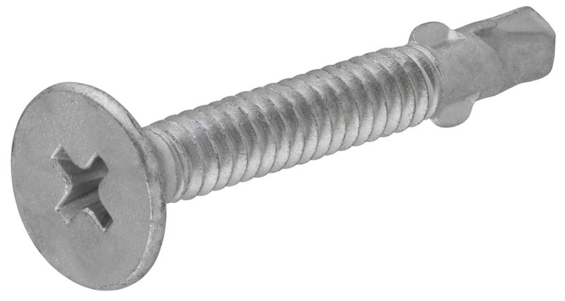 Hillman The Hillman Group 47296 1420 x 234Inch Flat Head Self Drilling Screw with Wing Phillips Drive