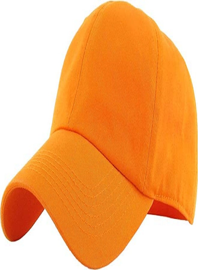 Missby Unisex Cotton Cap (CAP-013_Orange_Free Size) - Image 2