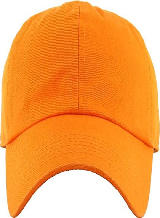 Missby Unisex Cotton Cap (CAP-013_Orange_Free Size) - Image 5