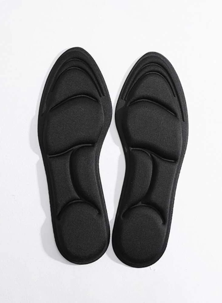 Internal Cushioning Protects Your Feet From Pain. Nano-Level Sweat Absorption And Shock Absorption. Deodorizing Insole. Comfortable And Breathable Massage Pad. Suitable For Office Workers. Long-Lasting Freshness. Black 39-40 [Can Be Cut] - Image 3