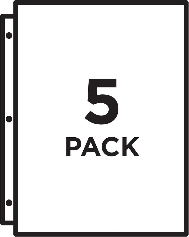 AVERY Binder Pockets for 3 Ring Binders, Assorted Colors, for 8.5" x 11" Documents, Acid-Free and Archival-Safe, 5 Folders per Pack, 60 Total (12 Packs of 75254) - Image 4