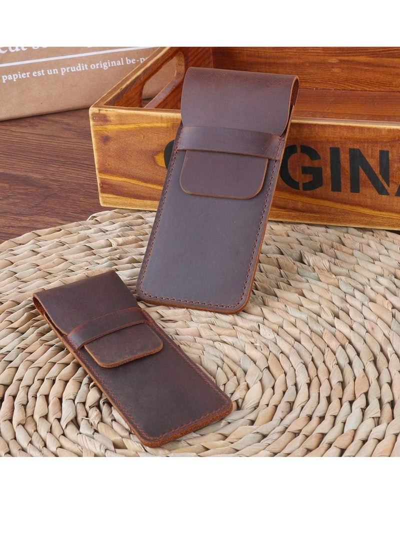 أوزيغالور حقيبة حاوية القلم من الجلود حاوية قلم القلم حاوية قوية للقلمات للمدارس والمكاتب（أسود） - Image 3