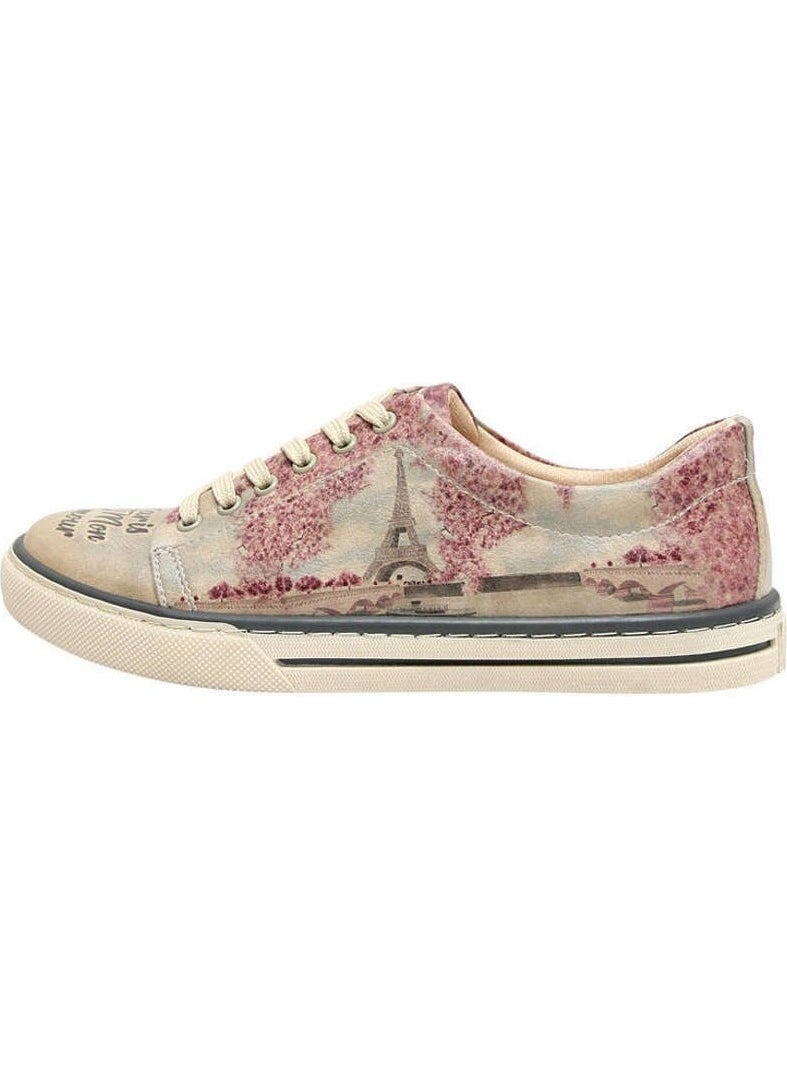 Dogo - Paris Mon Amour / Design Printed Vegan / Sneakers Women's Shoes - Image 1