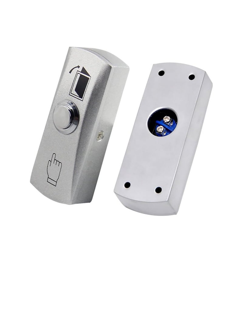 GOMETY Zinc Alloy Shell Door Push to Exit Button - Flush-Mount with Backbox for Access Control - Image 1