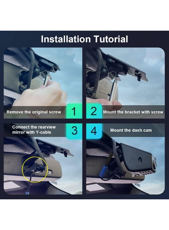 FITCAMX كاميرا FITCAMX 4K للسيارة، بتصميم مطابق للمواصفات الأصلية، مناسبة لسيارات فورد F-150 موديلات 2021 و2022 و2023، تدعم بطاقة ذاكرة 64 جيجابايت، فيديو فائق الوضوح 2160P، خاصية كشف التصادم، اتصال واي فاي مدمج وتطبيق، تسجيل متواصل، مستشعر تسارع، رؤية ليلية، سهلة التركيب والتشغيل - Image 2