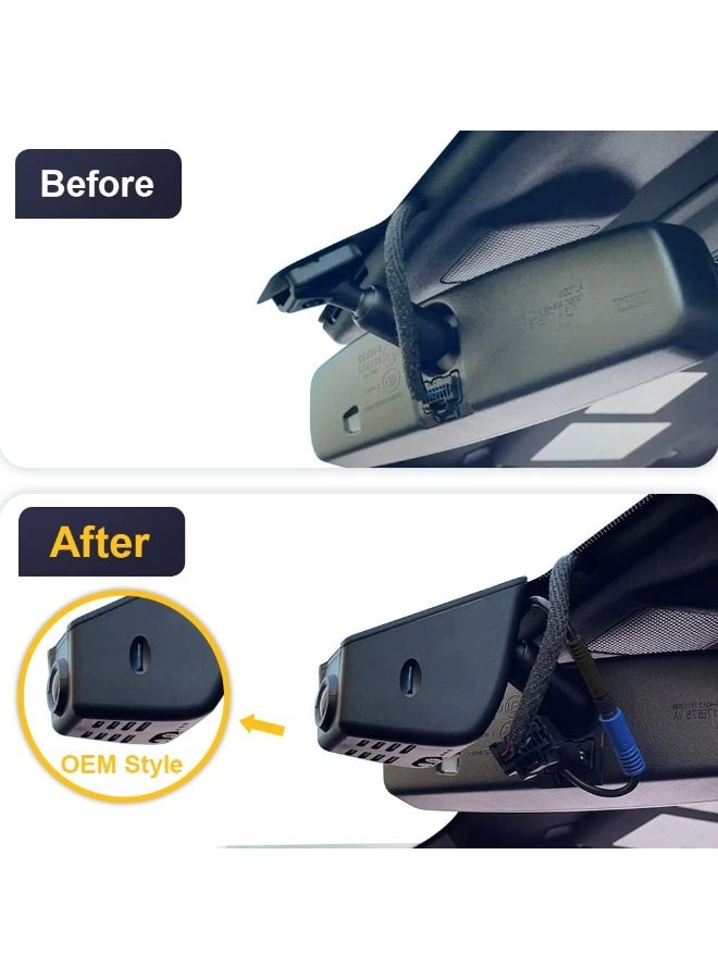 FITCAMX كاميرا FITCAMX 4K للسيارة، بتصميم مطابق للمواصفات الأصلية، مناسبة لسيارات فورد F-150 موديلات 2021 و2022 و2023، تدعم بطاقة ذاكرة 64 جيجابايت، فيديو فائق الوضوح 2160P، خاصية كشف التصادم، اتصال واي فاي مدمج وتطبيق، تسجيل متواصل، مستشعر تسارع، رؤية ليلية، سهلة التركيب والتشغيل - Image 5