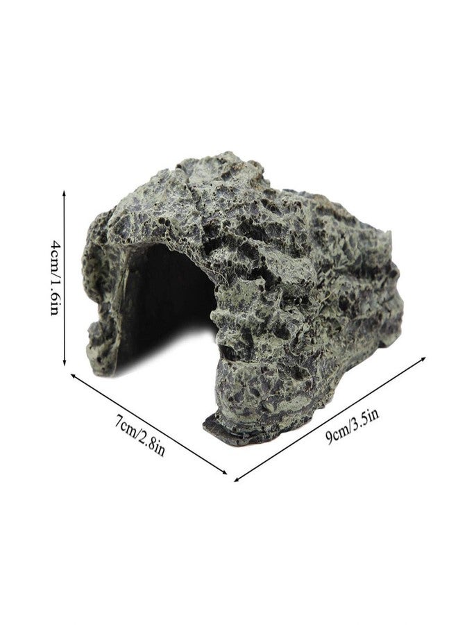 كويداموس كهف كويداموس الصخري للاختباء، كهف موائل اختباء الزواحف، مثالي للسحالي الصغيرة والضفادع والسلاحف والثعابين (صغيرة) - Image 5
