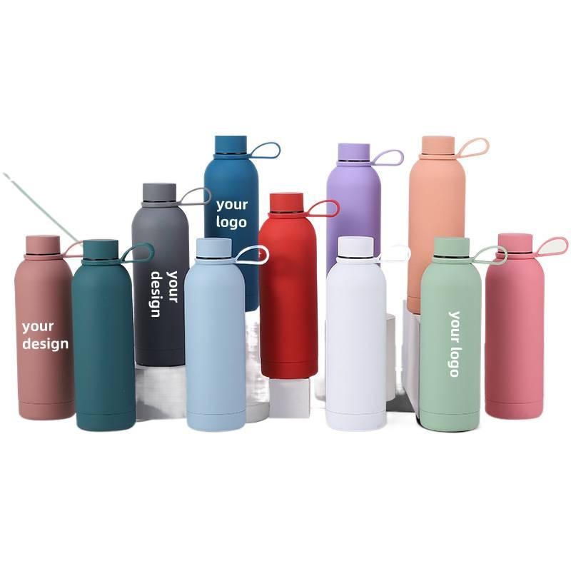 Straw Lid 500 ml Stainless Steel Coffee Mug with Easy Carry Handle - Image 5