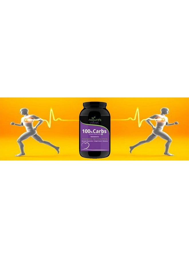 nature's velvet Natures Velvet Lifecare 100% CARBS, 2.2 lbs, Unflavoured for Weight Gain and Energy - Pack of one  - Image 2