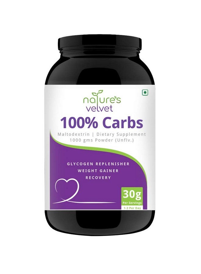 nature's velvet Natures Velvet Lifecare 100% CARBS, 2.2 lbs, Unflavoured for Weight Gain and Energy - Pack of one  - Image 1