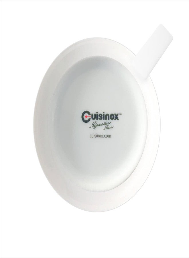 Cuisinox Cusinox White Porcelain Espresso Cup Sets for Espresso Coffee, 2 Oz - Image 3
