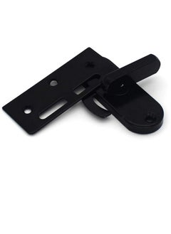 KASTWAVE Anti Theft Sliding Door Latch, Sliding Steel Barn Door, Door Buckle Door Bolt with 90 Degree Latch (Black)  - Image 5