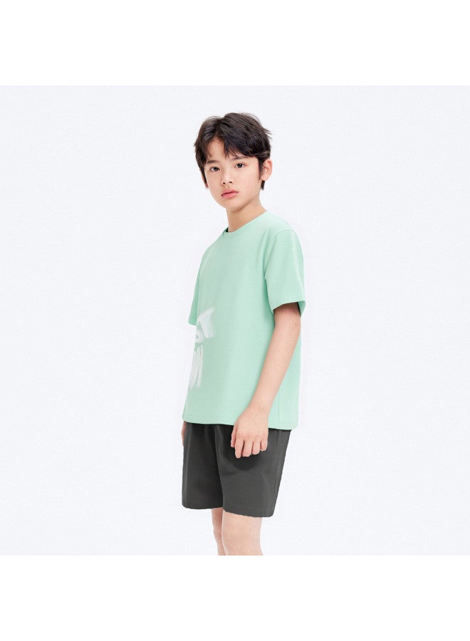 Balabala Quick-dry Cool Kids Tennis Outfit Boys' Sportswear Set Summer Short Sleeve Shorts Breathable Comfort For Big Kids - Image 5