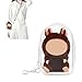NZNDB Protective Case for Plush Doll Clear Hanging Display Cases Crossbody Doll Storage Bag PVC Storage Case Cover for Figures Dolls White - Image 3