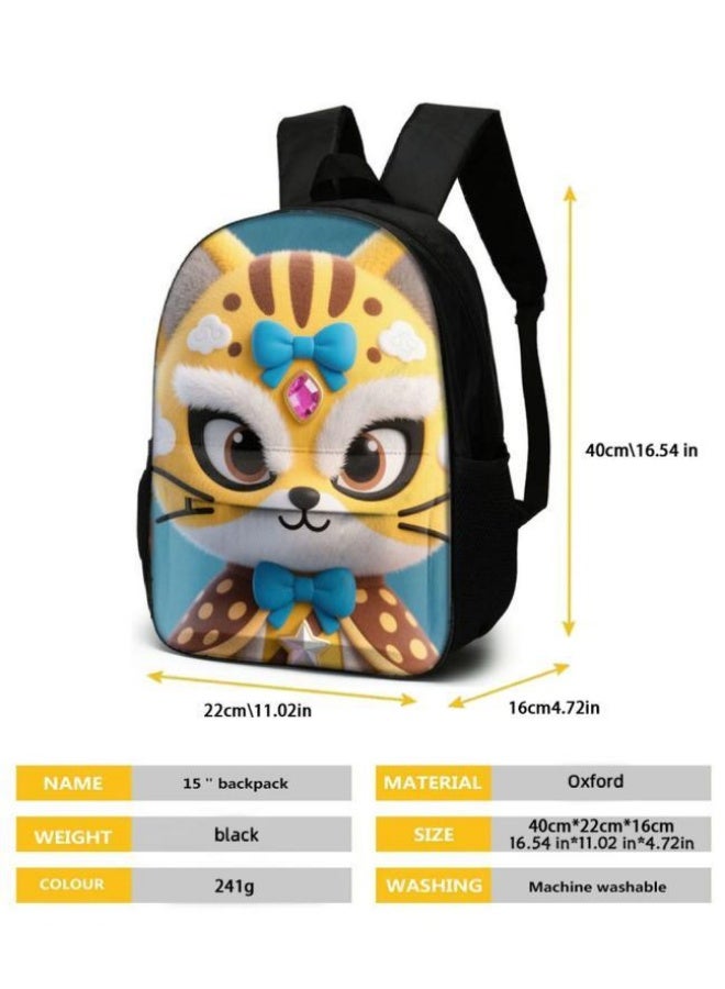 Bright Li Fire Fashion is unlimited! Cartoon bag three-piece set, suitable for a variety of scenes for students and teenagers (available for students, children, friends on outings, mountain climbing, schooling, etc.) - 51 - Image 3