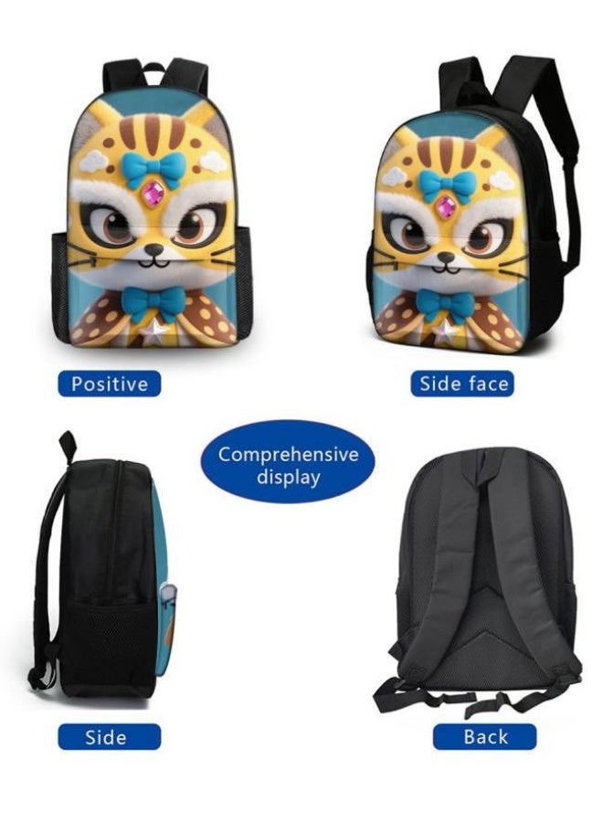 Bright Li Fire Fashion is unlimited! Cartoon bag three-piece set, suitable for a variety of scenes for students and teenagers (available for students, children, friends on outings, mountain climbing, schooling, etc.) - 51 - Image 4