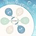 Leraqertra 60pcs Under the Sea Balloons 12inch Blue and Green Balloons with Dusty Blue Pastel Teal Sand White Clear Balloon for Under the Sea Beach Ocean Pool Themed Baby Shower Birthday Party Decorations - Image 4