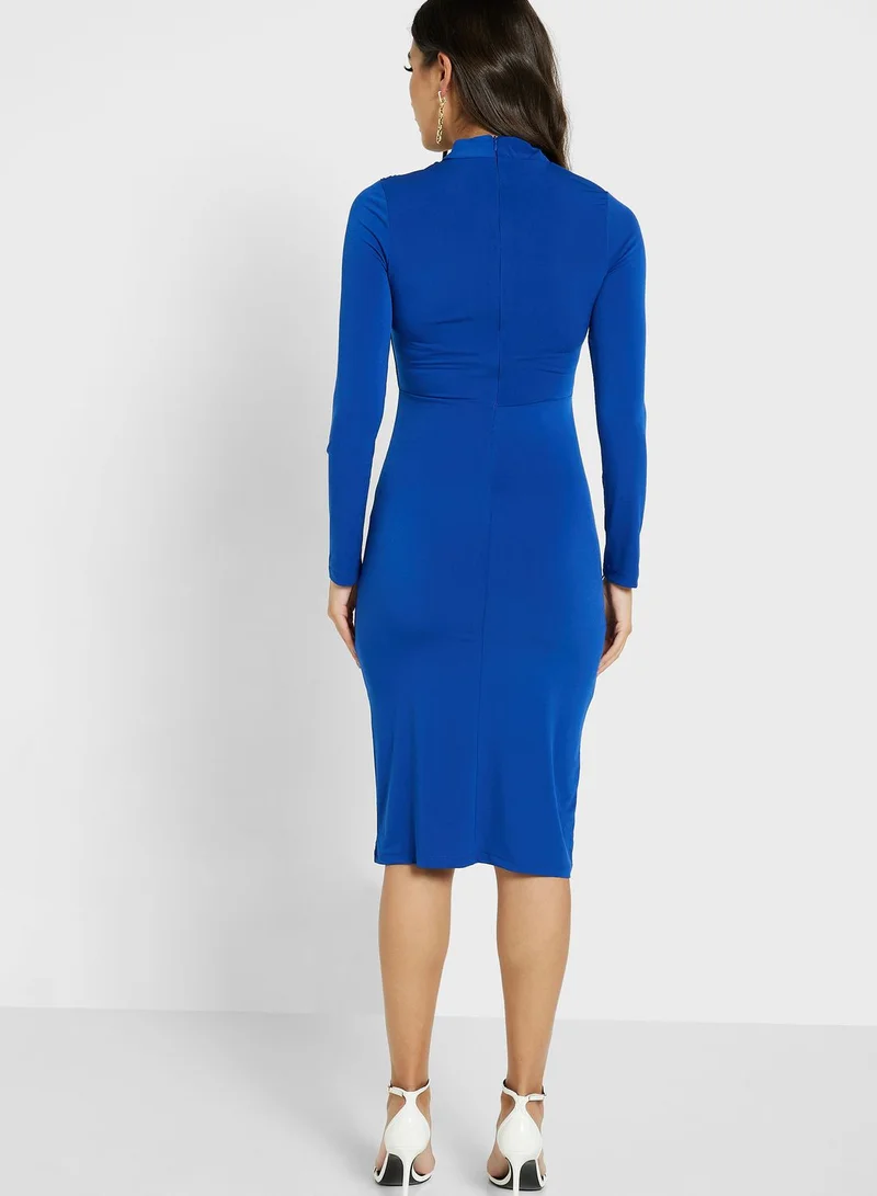 long sleeve metallic bodycon dress Lilly Pulitzer x SIMONE - Fitted Shift Dress with Ribbons and Exclusive Lilly Print