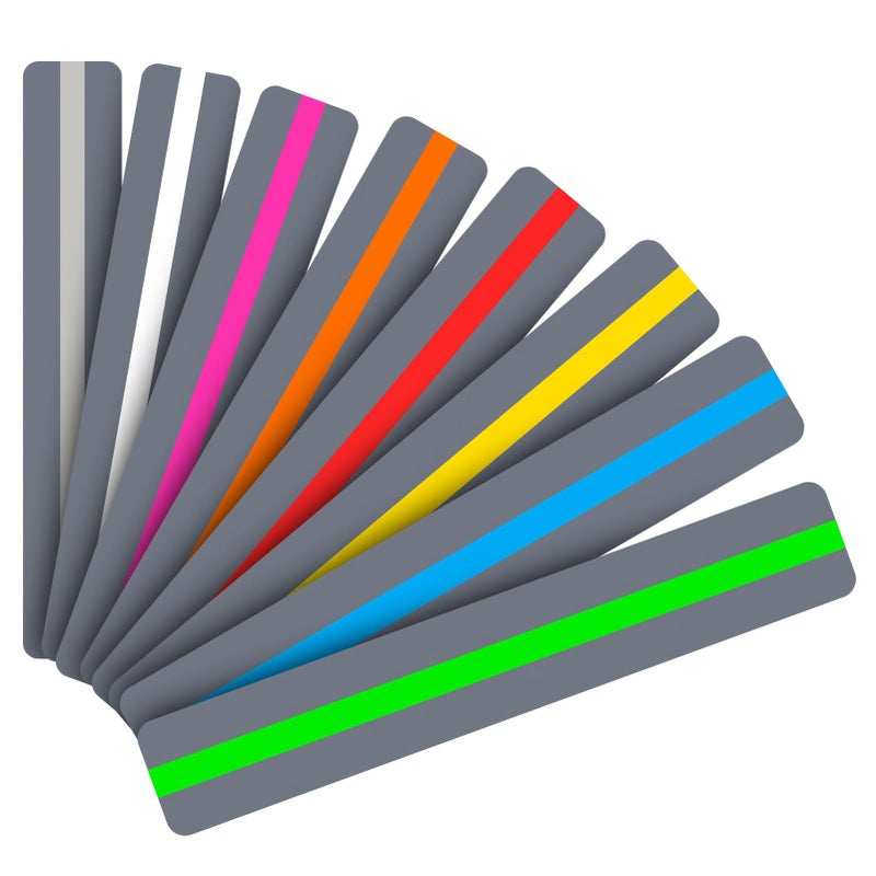 Heetobcos Guided Reading Strips/Colored Overlay/Highlight Strips/Highlighter/Bookmark/Assorted Colors Help with Dyslexia for Children and Teacher Supply Assistant (8 Pack) - Image 1