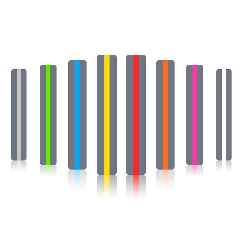 Heetobcos Guided Reading Strips/Colored Overlay/Highlight Strips/Highlighter/Bookmark/Assorted Colors Help with Dyslexia for Children and Teacher Supply Assistant (8 Pack) - Image 2