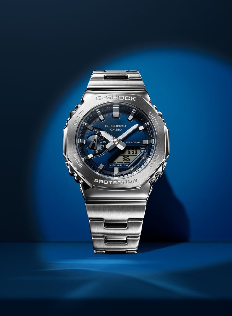 G-SHOCK ساعة كاسيو جي شوك GM-2110D-2B G-Steel سلسلة 2100 للرجال - Image 3