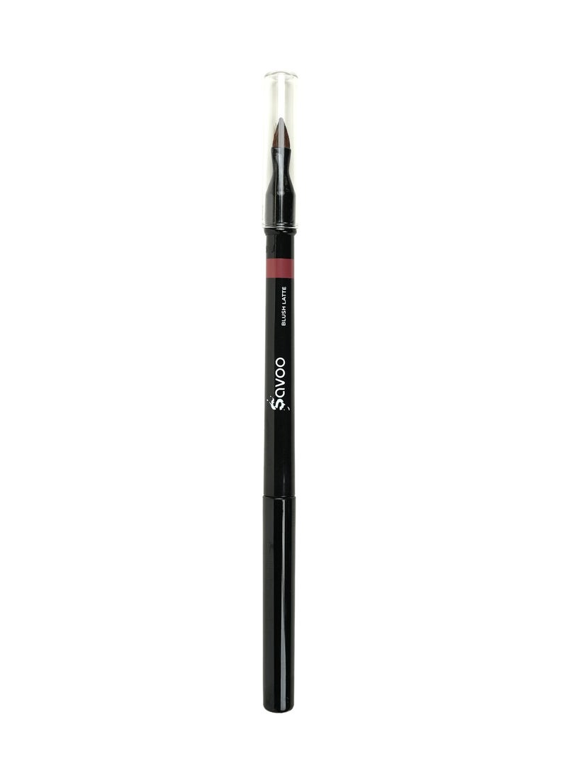 Savoo Lip Liner – Blush Latte | Creamy Long-Lasting Lip Pencil with Jojoba Oil & Lip Booster Peptides | Vegan, Waterproof, Recyclable | Defines & Enhances Lips - Image 2