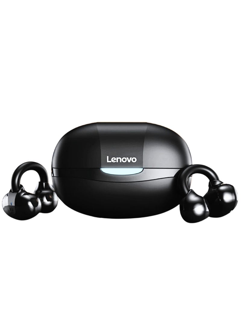Lenovo EA330 Clip-on Headphones: Invisible Wear, 40ms Ultra-Low Latency for Unrivaled Audio Experience Black - Image 1