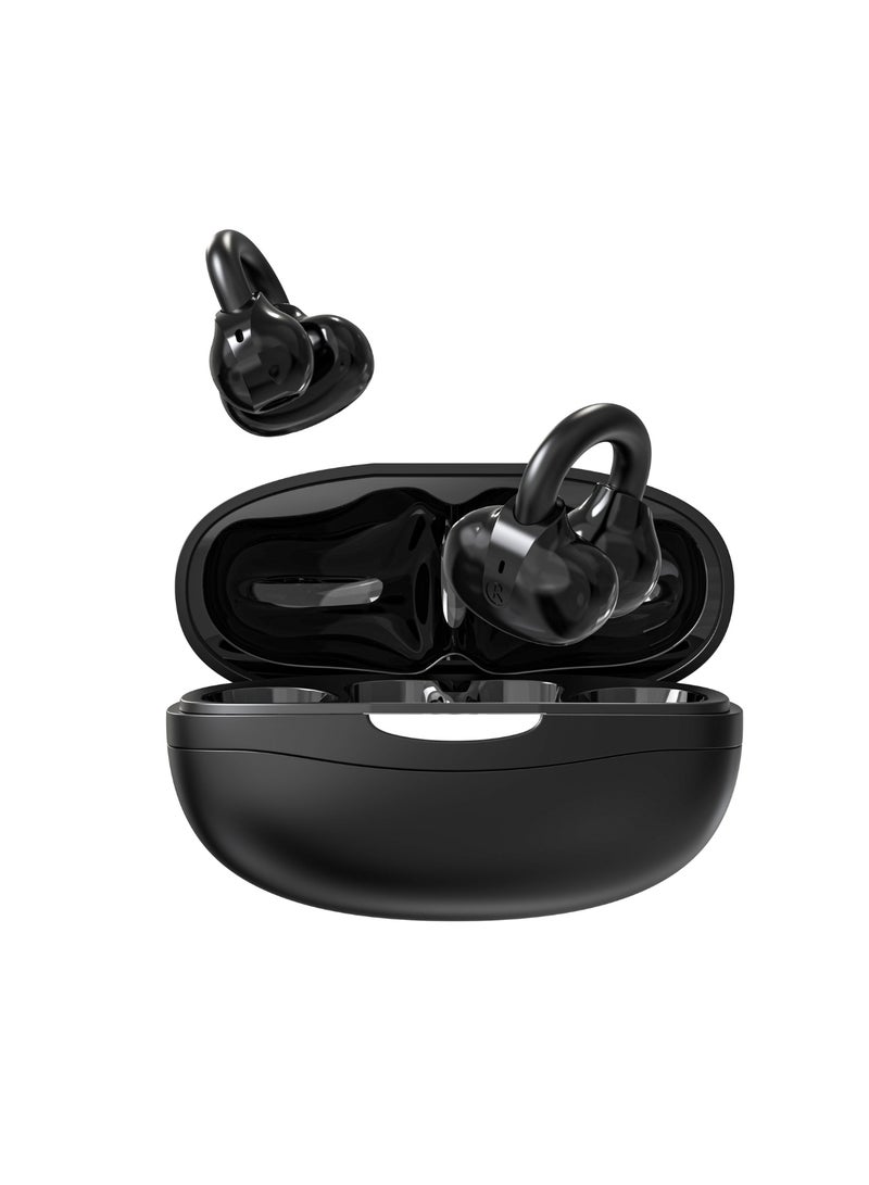 Lenovo EA330 Clip-on Headphones: Invisible Wear, 40ms Ultra-Low Latency for Unrivaled Audio Experience Black - Image 2