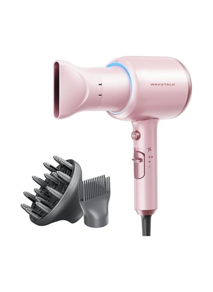 Professional Hair Dryer With Diffuser 1875W Power Dryer, Blow Dryer Ionic Hair Dryer For Women With Constant Temperature, Fast Drying &Low Noise, Millennial Pink - pzsku/Z027B06169B4EF061D725Z/45/_/1740877649/48dd6d4c-8eda-4e61-883e-9b2be2647dec