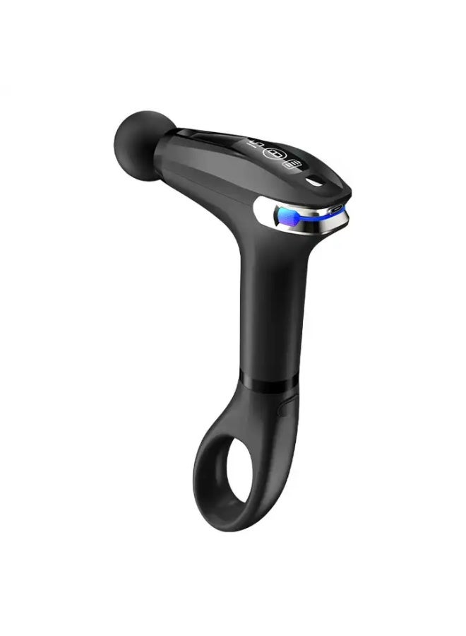 مسدس تدليك العضلات، احترافي منخفض الضوضاء 4 رؤوس ، مدلك الظهر والرقبة H-005  اسود - Image 2