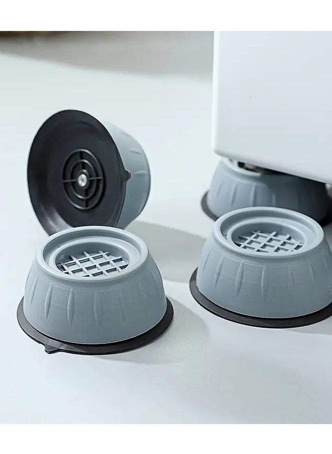 Washing Machine Support Pads - Anti-Vibration Pads, Shock Absorbing and Noise Reduction, Heavy-Duty Rubber Feet, Set of 4 Pieces for Enhanced Stability and Floor Protection - Image 1