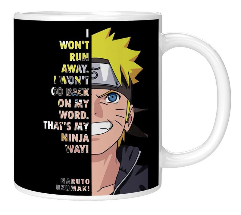 PrintingZone Compatible Print with Naruto Mug Itachi Kakashi Sasuke Printed Cup Microwave Safe Ceramic Coffee Mug 350ml Pack of 1NDM72 - Image 3