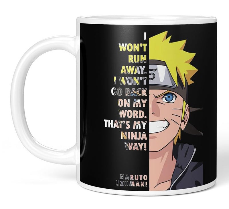 PrintingZone Compatible Print with Naruto Mug Itachi Kakashi Sasuke Printed Cup Microwave Safe Ceramic Coffee Mug 350ml Pack of 1NDM72 - Image 5