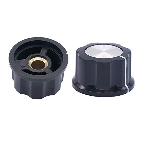 Taiss 2pcs 3590S Rotary Potentiometer 10k ohm Potentiometer 10-Turn Wire Wound Precision, Precision Multi Turn Wirewound Potentiometer+2pcs A03 knob (3590S-2-103L 10k ohm) - Image 5