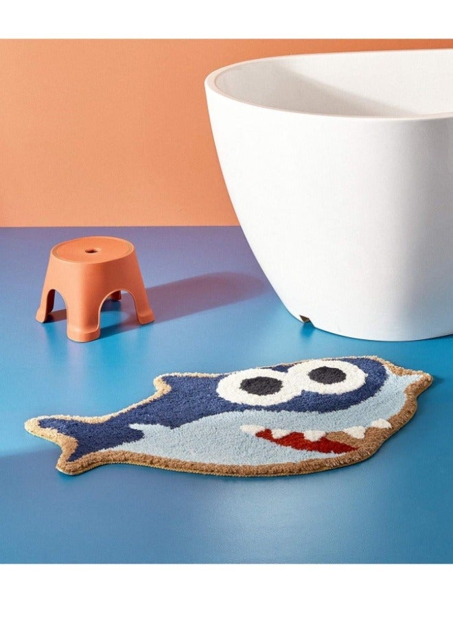 ViveLifDeco Shark Shaped Design Bathroom mat,Showroom Bathmat,Non-Slip Bath Rugs,Play Carpet Area Rug,Photography Props,Shark Indoor Mat,Kids Area Mat,Kids' Room Decor  - Image 3