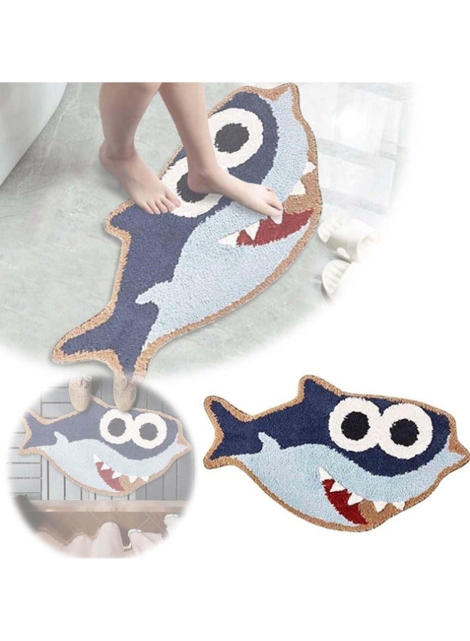 ViveLifDeco Shark Shaped Design Bathroom mat,Showroom Bathmat,Non-Slip Bath Rugs,Play Carpet Area Rug,Photography Props,Shark Indoor Mat,Kids Area Mat,Kids' Room Decor  - Image 4