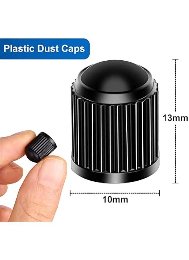 Arabest The Upgraded Version has a Sealing Ring Tire Valve Stem Caps (12pcs Black)  - Image 3