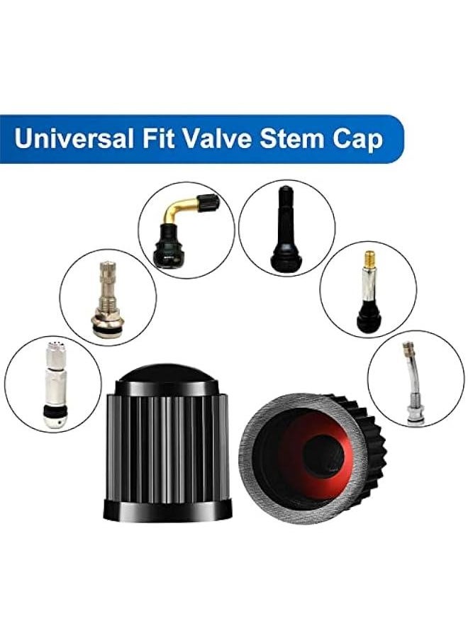 Arabest The Upgraded Version has a Sealing Ring Tire Valve Stem Caps (12pcs Black)  - Image 5
