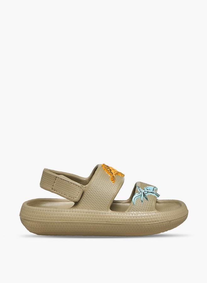 Aqua Boys Dinosaur Applique Clogs - Image 3