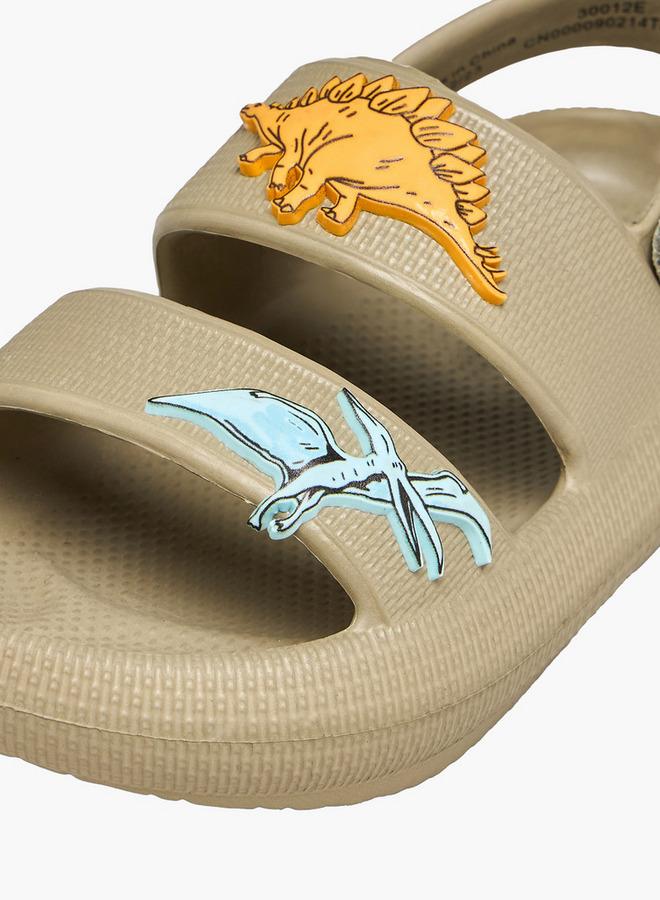 Aqua Boys Dinosaur Applique Clogs - Image 4