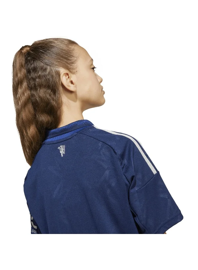 adidas تيشيرت مانشستر يونايتد للأطفال للجنسين أزرق 128