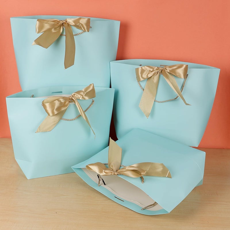 Chocozone Pack of 6 Paper Bags for Return Gifts Return Gift Bags for Kids Birthday It’s a Boy Baby Shower Bags (21cm*27cm) - Image 1