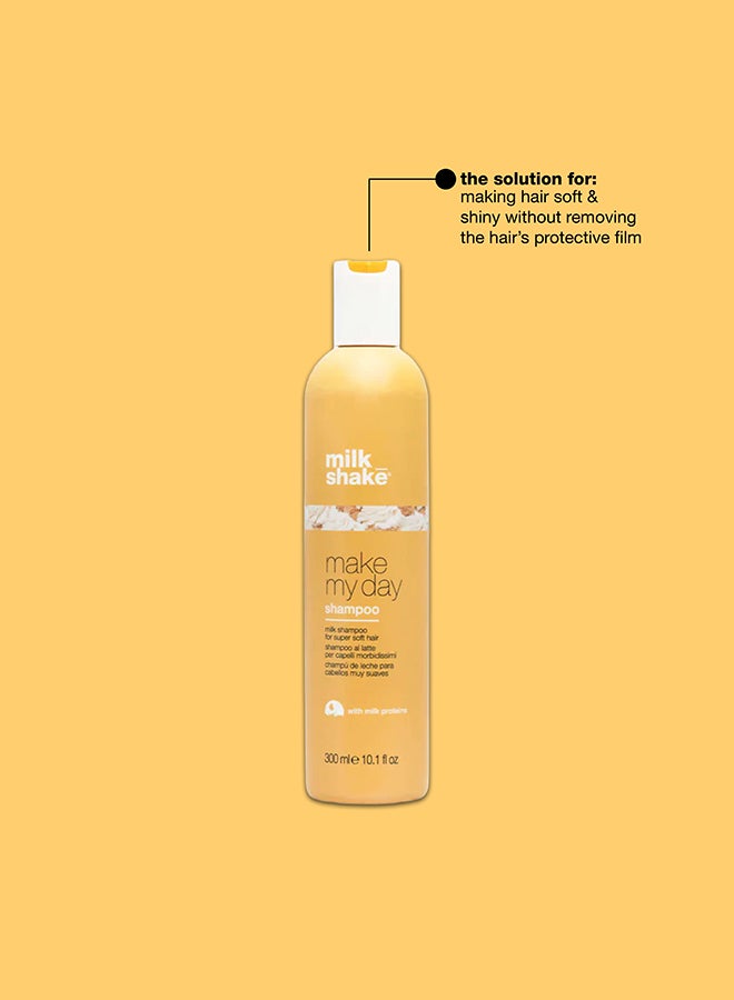 Milk Shake Make My Day Shampoo with Milk Proteins & Fruit Extracts – Nourishing Daily Hair Care with Goji Berries, Strawberry & Raspberry – Soft, Shiny, Manageable Hair with Sweet Vanilla Fragrance, 300ml - Image 2